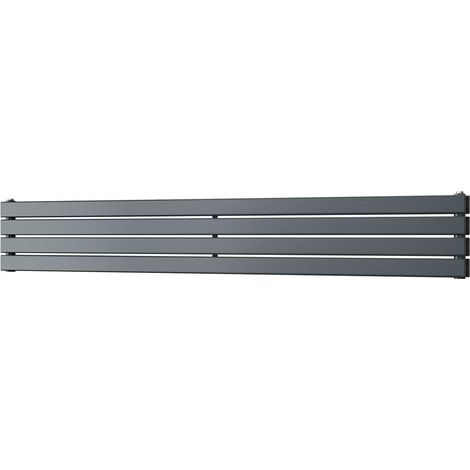 Typhoon Axis - Anthracite Horizontal Radiator H272mm x W1800mm Double Panel