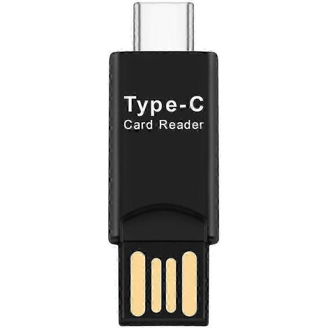 Adaptateur lecteur de carte microSD TF USB 3.1 Type C pour MacBook, PC et téléphone portable jn (1/5)