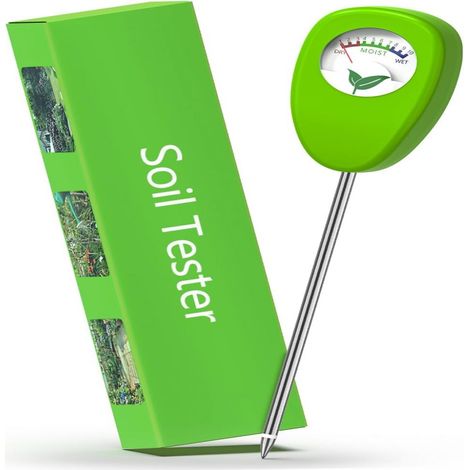 Hygromètre Sol - Sonde Hygrométrique Sans Pile - Pour Plantes en Pot Jardin et Agriculture - Acier Inoxydable - 1 Pièce