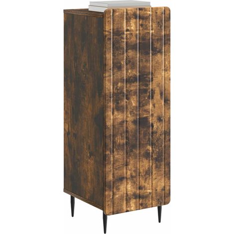 Maison Exclusive - Credenza Rovere Fumo 34,5 x 33 x 92 cm Legno ingegnerizzato