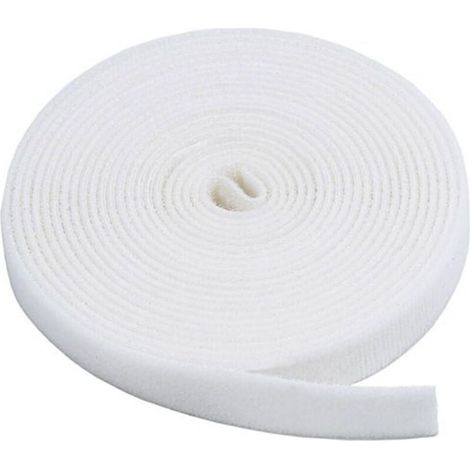 Velcro autocollant - pour moustiquaires, rideaux de porte et plus encore - comprend des fermetures à boucle et à crochet, 3 cm x 3 m, blanc (1/5)