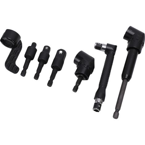 Porte-embouts renvoi d'angle 105° pour perceuse, adaptateurs douilles rotatifs 1/4 3/8 1/2 pouces, queue hexagonale 1/4, visseuse électrique (1/5)