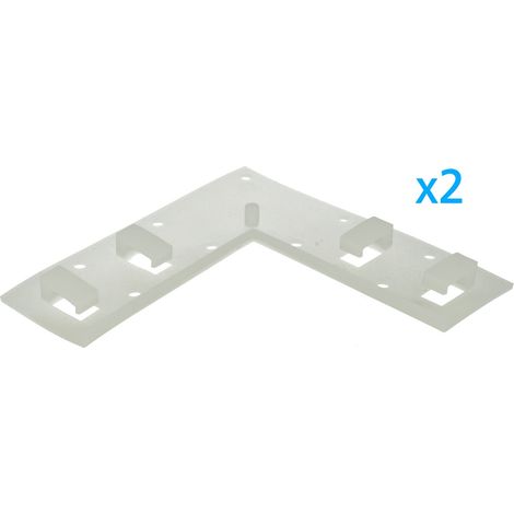2 PZ Clip Fissaggio Curva 4 Posizioni Passo 14x7mm per Bobina Striscia LED Angolo Parete (1/3)