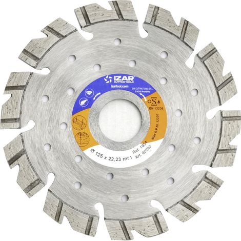 Disco Diamante Soldado Laser N - 1854 - 230 X 10 mm IZAR
