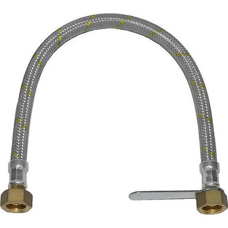 6PZ TUBO FLESSIBILE PER CENTRALINE GAS CON CHIAVE Attacco 1/2 FF cm. 100