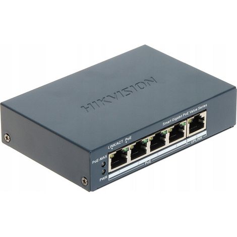 Hikvision DS-3E1505P-EI/M Switch PoE Gráfico 4 Puertos