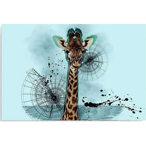 Tableau girafe 6 - 50 x 40 cm (1/4)