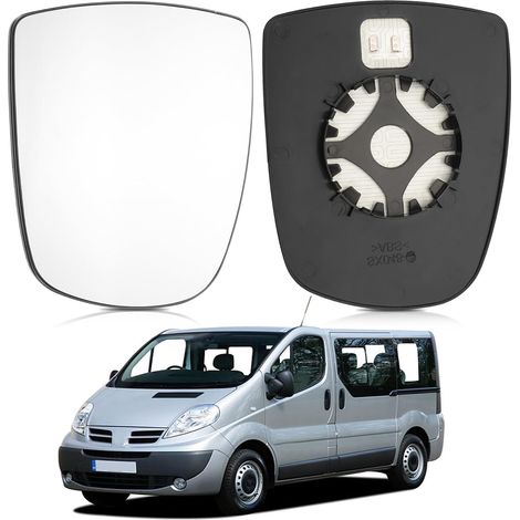 Vitre Retroviseur Gauche Pour Trafic MK2 Vivaro A Primastar 2001-2014 Miroir Glace Rétroviseur Chauffant Vitre Retro 7701050267 (1/5)