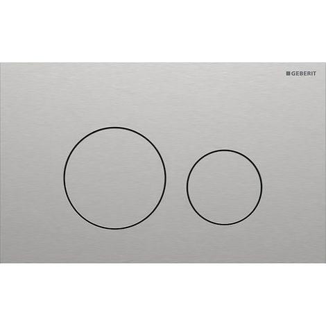 Placca di Comando Sigma 40 2 Tasti Rotondi Geberit Spazzolato
