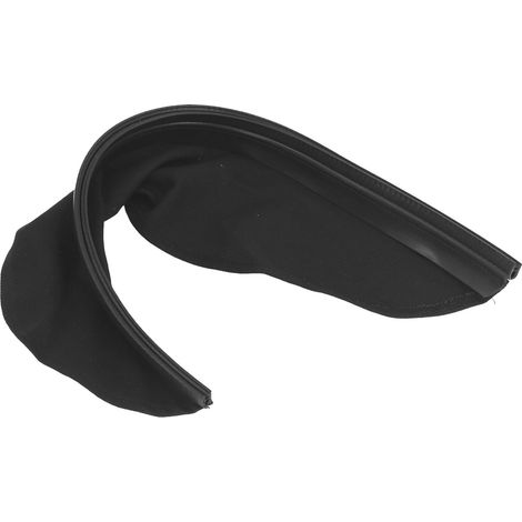 Casque de soudage avec bavette ignifugée et anti-éclaboussures. Cette bavette en cuir deux pièces est dotée d'un joint à pression et est compatible avec la plupart des casques de soudage. (1/5)
