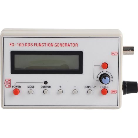Générateur de fonctions FG-100 DDS, fréquence sinusoïdale 1 Hz - 500 kHz, compteur, source de signal, générateur, compteur (1/5)