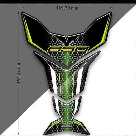 Kit de protection de réservoir, autocollants et emblème pour les genoux, logo et protection de carénage pour Kawasaki Ninja 650 (modèles 2018, 2019, 2020 et 2021) - 6501 (1/5)