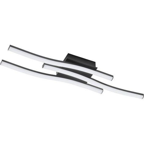 PLAFONIERA LED SERIE 'TRATTI' 15W - 1950LM - col. nero