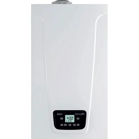 Baxi Chaudière à Condensation Duo-Tec Compact E 24 + Mago Méthane ou GPL Low NOx Complet avec Kit d'Évacuation des Fumées Kit Coaxial - 24 Kw