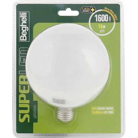 Ampoule LED Beghelli 16W E27 3000K 1600 lumens