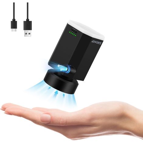 Pompe à air rechargeable portable pour sacs gain de place, format compact idéal pour les voyages, incluant un sac de fermeture pour vêtements, boulons Lago® B (1/5)