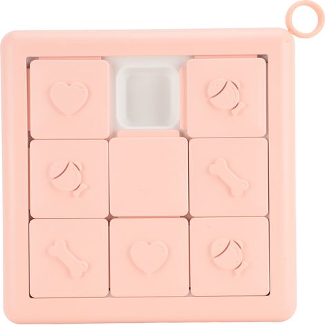 Hundenapf, lehrreiches und interaktives Anti-Stress-Spielzeug, ideal für Training und Fütterungskontrolle. Rosa. (1/5)