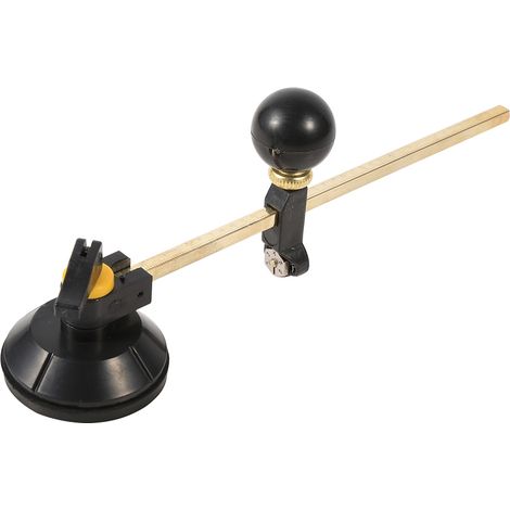 Verstellbarer runder Glasschneider bis max. 40 cm, hochwertiger Präzisionszirkel, präziser Rundschnitt, Heimwerkerwerkzeug für Verglasungen, Durchmesser bis zu 400 mm, 1 Stück. (1/5)