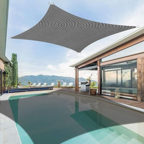 Voiles d'ombrage 2 x 3 m - Auvent d'extérieur imperméable et résistant aux UV pour jardin et terrasse (1/4)