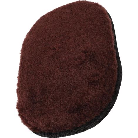 brauner Schuhputzhandschuh aus Leder wiederverwendbares (1/5)