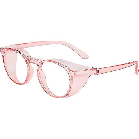 Antibeschlag, Blaulichtfilter, klare, Unisex-Schutzbrille mit Pollenschutz und Sonnenschutz – Pink