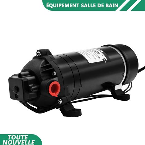 WAOBDLA 120W pompe de transfert d'eau 3 pompe d'autoamorçage de diaphragme de chambre 160Psi 5.5L / Min (1/5)