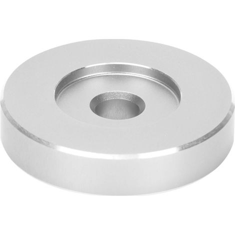 Adaptateur pour platine vinyle 45 tours, feuille de conversion pour grand trou, adaptateur de serrage noir pour la plupart des disques à grand trou. (1/5)
