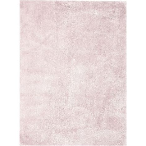 Tapis Shaggy Fait Main "Bali" Rose 160 x 230 cm (1/4)