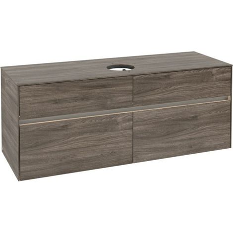 V&B Waschtischunterschrank Collaro 140x54,8x50cm, WT mi, LED 10 W, st. Oa (1/3)