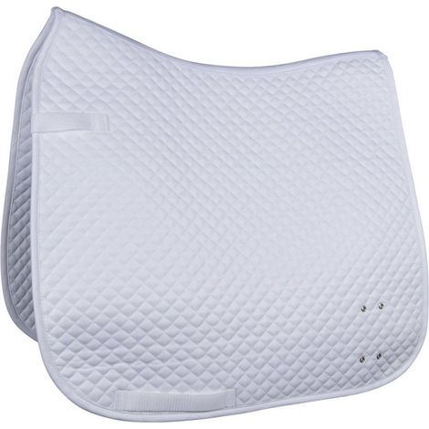 Sottosella rettangolare o dressage con occhielli per il fissaggio numeri modello Competition: rettangolare, bianco 1200 (1/2)