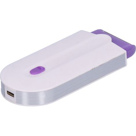 Épilateur électrique unisexe pour usage domestique, rechargeable par USB, à induction et lumière bleue, pour aisselles, bras et jambes. Rasoir indolore. (1/5)
