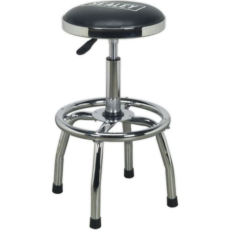Sealey Pneumatic Stool Heavy-Duty Workshop with Adjustable Height Swivel Seat SCR17 (1/5)