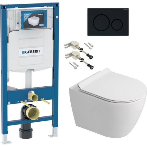 Duofix WC-Set Vorwandelement + Wand-WC spülrandlos Ceramia PixL mit SoftClose-Sitz + Platte (GECEPXWT06-IN)