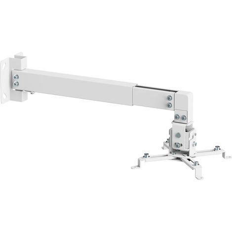 Support mural vidéoprojecteur blanc - bras 36,5-60 cm (1/3)
