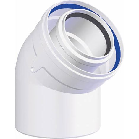 Coude concentrique PPs-galva Ø80-125 45° (set de 2) (1/4)