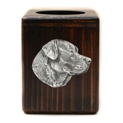 Bougeoir en bois en forme de Labrador Retriever, un souvenir unique après la perte d'un chien, fabriqué artisanalement par Art-Dog (1/5)