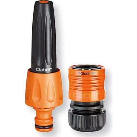 Kit d'arrosage Claber 8800 aquastop buse réglable 2 pièces
