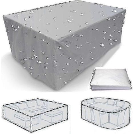 Housses imperméables pour mobilier de jardin et chaises de terrasse, 75 tailles disponibles (155 x 95 x 68 cm). (1/4)