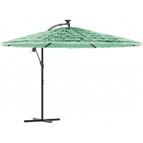 Maison Exclusive - Ombrellone da Giardino con Palo in Acciaio Verde 269x269x235 cm (1/5)