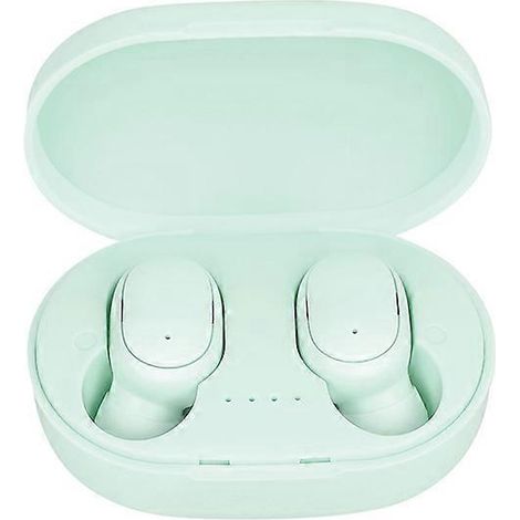 Casque audio A6S compatible Bluetooth Écouteurs sans fil TWS Macaron compatibles Bluetooth 5.2 verts (1/5)