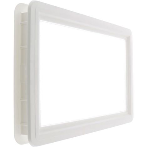 cyclingcolors oblò finestra per porta da garage rettangolare in PVC bianco con clip (1/3)
