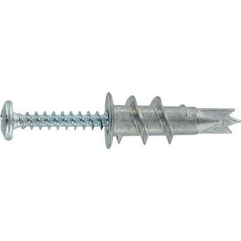 50 chevilles RAMTWIST métalliques autoforeuses avec patte vis (1/4)