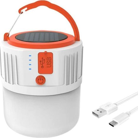 Wiederaufladbare Solar-Campinglaterne – Ultrahelle, tragbare Outdoor-Lampe (1/5)