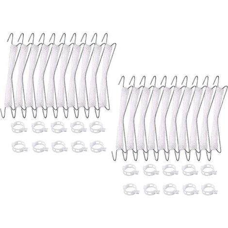 Treillis de jardin pour tomates, crochets à roulettes, support suspendu pour agriculteurs, 27 x 4,8 cm, lot de 2 (1/5)
