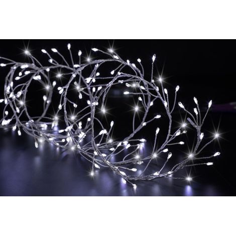 Guirlande lumineuse Boa 10 m 800 MicroLED Blanc froid 8 Jeux de lumière - Feeric Christmas (1/2)
