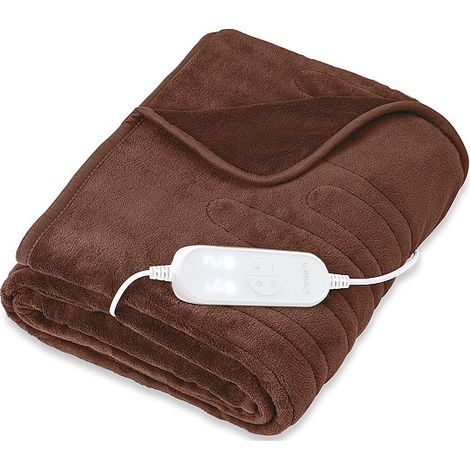 Coperta riscaldata elettrica Tresko 180x130cm Marrone (1/4)
