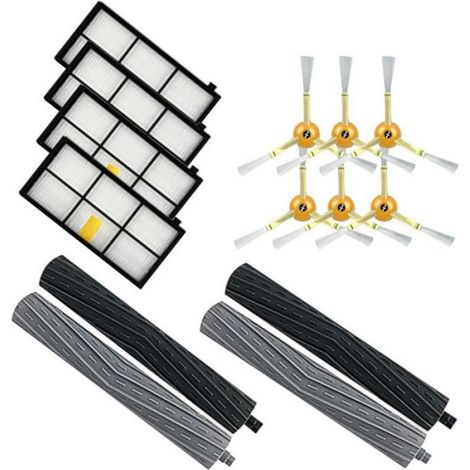Accessoire Aspiration Roomba - Compatible Modèles 800 860 870 880 960 - Ensemble Pièces Rechange Brosses Filtres - 14 Pièces (1/4)