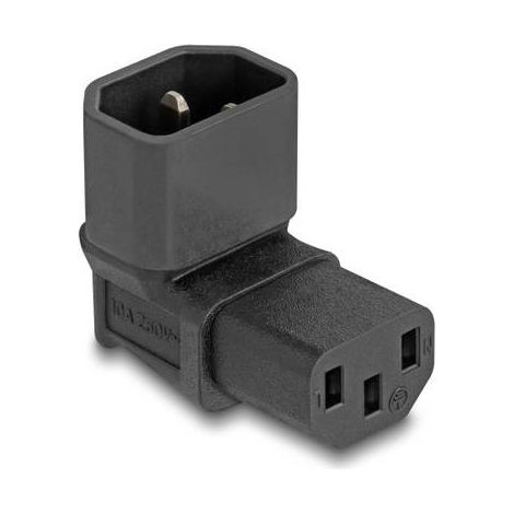 DELOCK 80472 ADAPTATEUR SECTEUR SECTEUR MÂLE C14 - SECTEUR FEMELLE C13 NOIR 1 PC(S) BAG