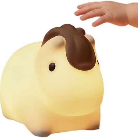 Veilleuse rechargeable en silicone avec contrôle tactile en forme de cheval pour pour chevet, cuisine, crèche, camping, école, salon, entrée (1/5)