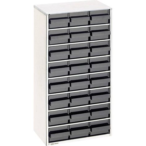 ESD raaco 1224-02 Magazzino ESD in acciaio (L x L x A) 306 x 150 x 552 mm Scomparti: 24 incl. Cavo di messa a terra Con (1/2)